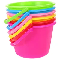 6 Pcs Children's Beach Bucket Water Playthings Toys Outdoor Sand Dig Buckets Playing Portable Small Supply 1