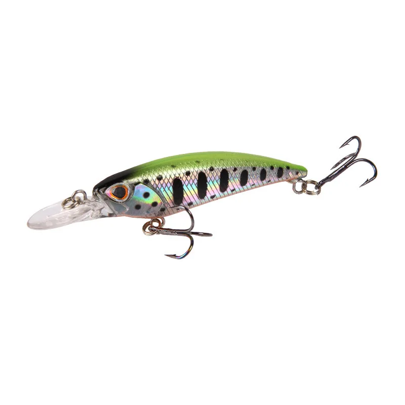 1 Stück 7,5 cm 5,1 g Schwimmender Long-Tongue Minnow Köder Angelköder Jerkbaits Künstlicher Köder Wobbler für Forelle, Barsch, Karpfen – Detail 11