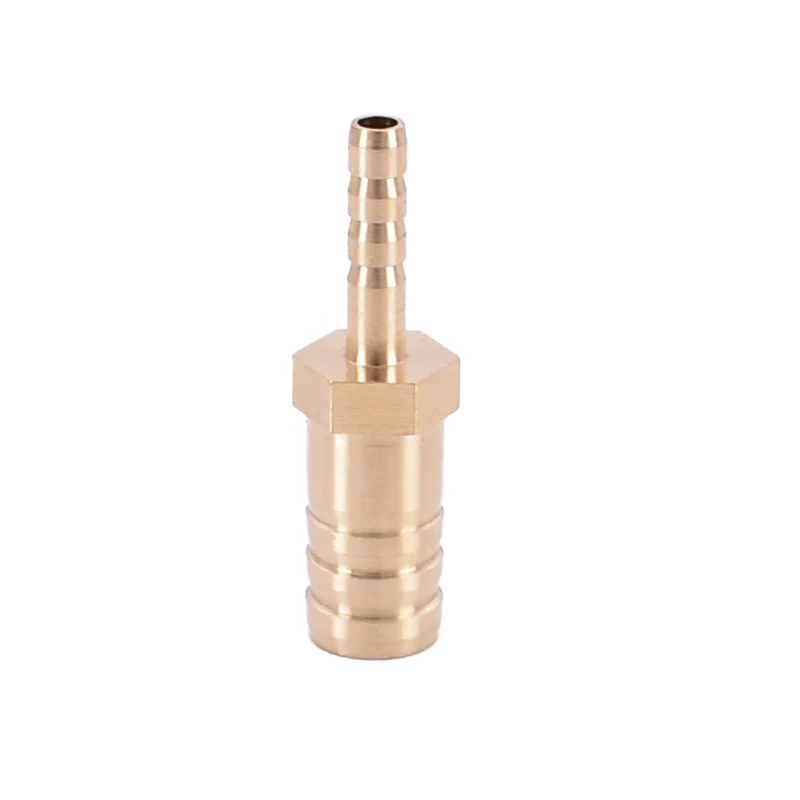 Copper One-Shaped Plug Adjustable Joints 4mm 6mm 8mm 10mm 12mm 14mm 16 Mm19mm Reducing Conversion Hose Connector