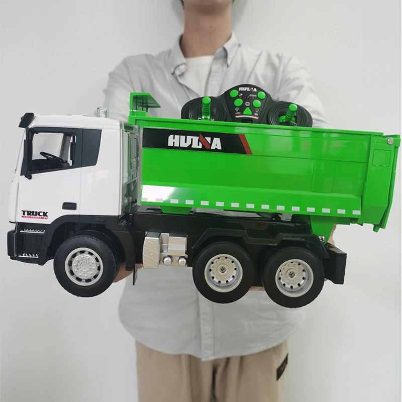 

HUINA 1556 1/18 RC Truck Remote Controlled Car Dumper Tractor 6CH Engineering Vehicle Excavator Model Toys For Boys Kids Gifts