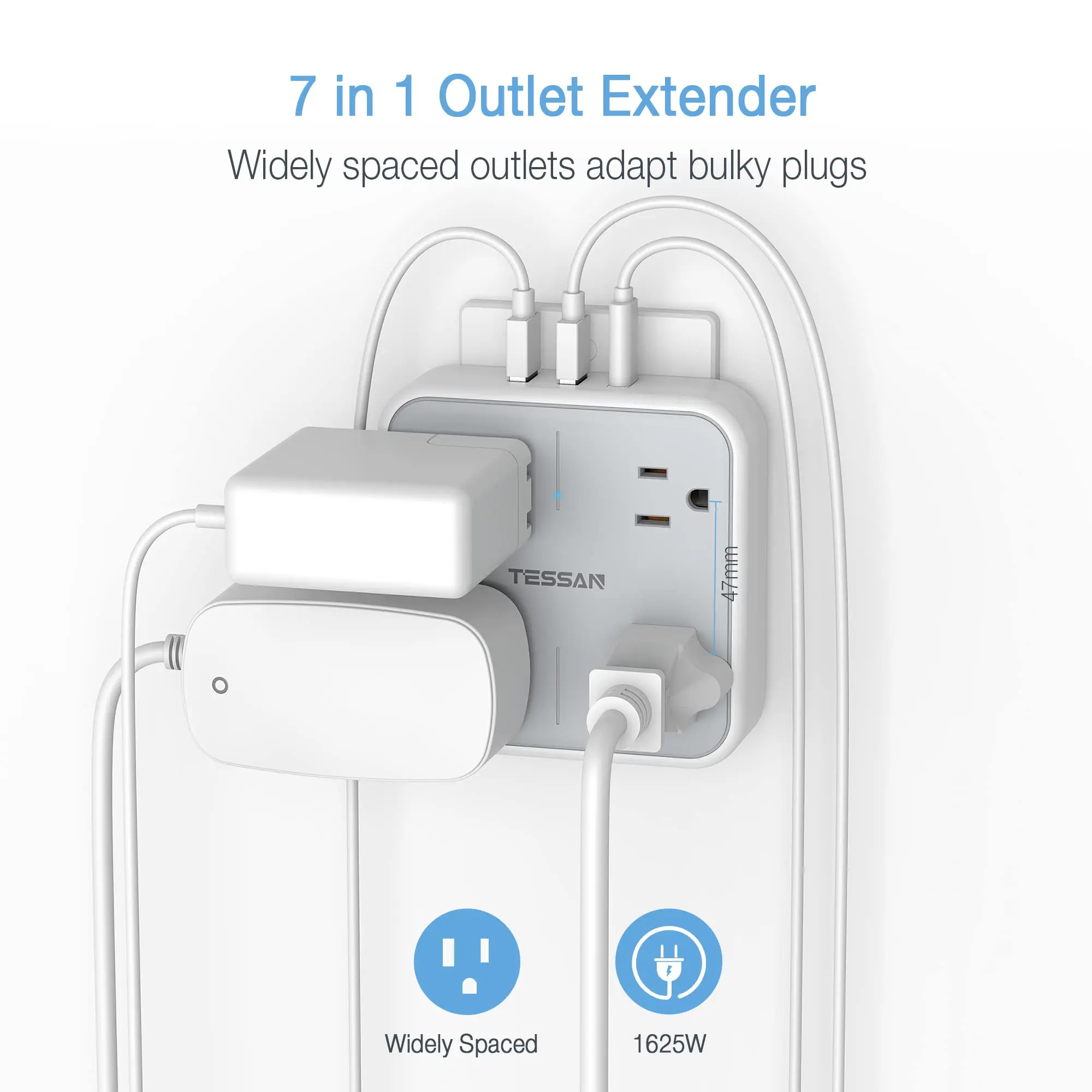 TESSAN-7  1 US   Ȯ, AC ܼƮ 4 , USB 3  (USB C 1 ) , Ƽ ܼƮ  ,   ȣ