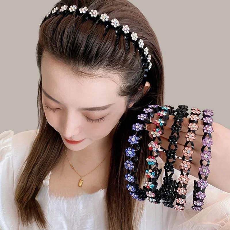 4PCS Headbands For Women And Girls Pearl Non-Slip Wide Padded Headbands Cute And - View #2