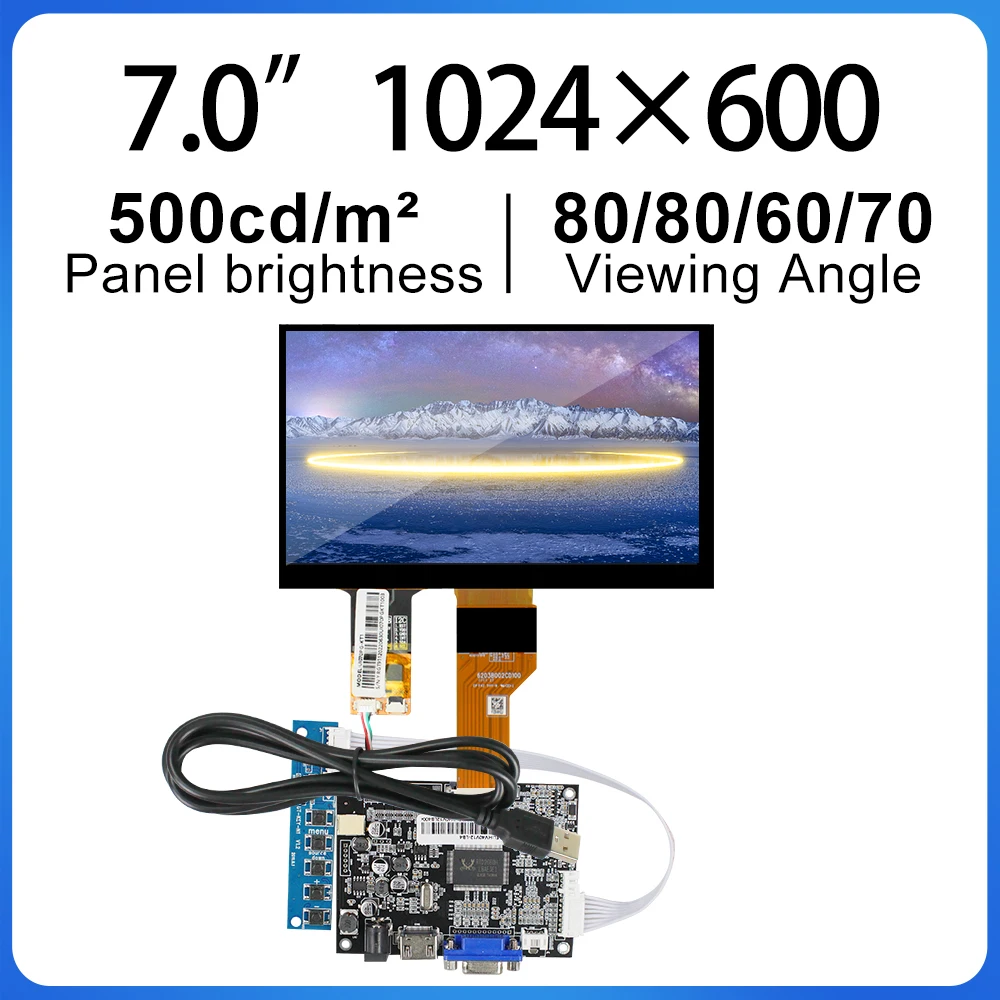 

Original Innolux NJ070NA-23A 7 Inch FHD TFT LCD Modules With Touch SRGB 1024*600 SRGB TFT LCD Screen Display