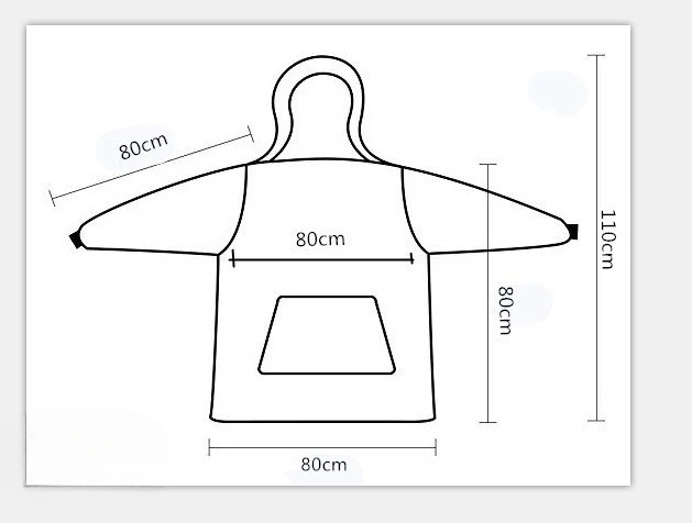 Lazy Blanket Hooded Zipper Huggle Thickened Lazy Clothes TV Blanket Lazy Clothes Tv Blanket Pajamas Sweatshirt 5