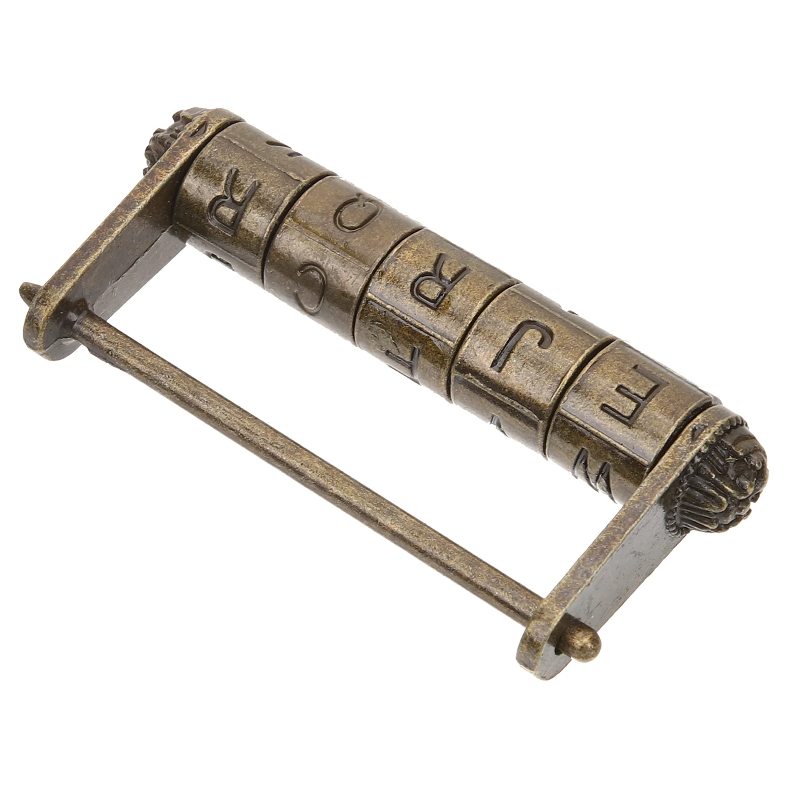 

Chinese Style Combination Lock Padlock Password Door Zinc Alloy Retro for Drawer