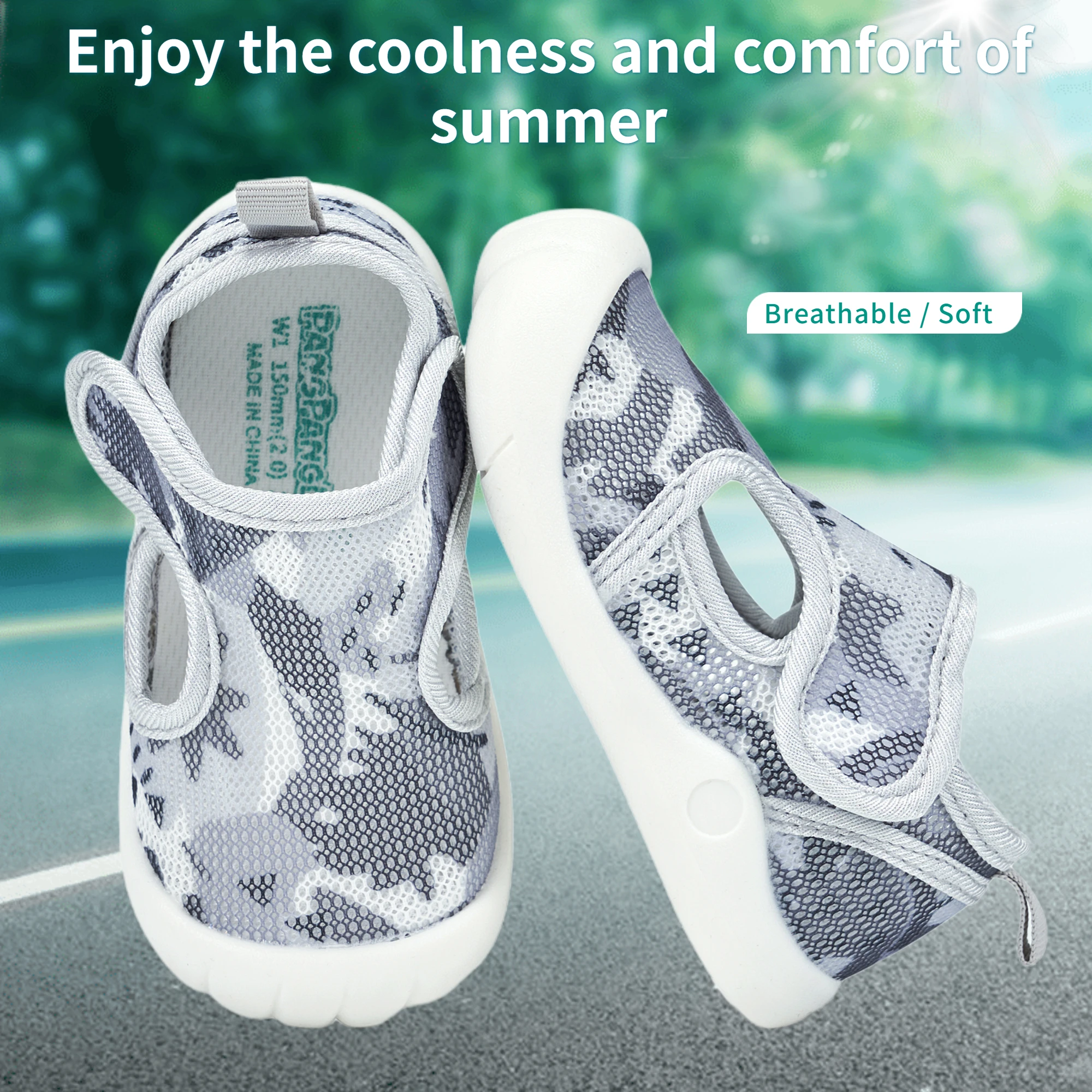 Toddler Baby Sandals Breathable Air Mesh 1-4 Years Anti-slip Soft Sole First Walkers Infant Lightweight Summer Shoes