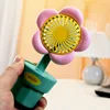 Summer New Handheld Mini Fan Portable USB Charging Convenient Creative Small Fans Catapult Pocket Hand-held Fan Wedding Gift 2