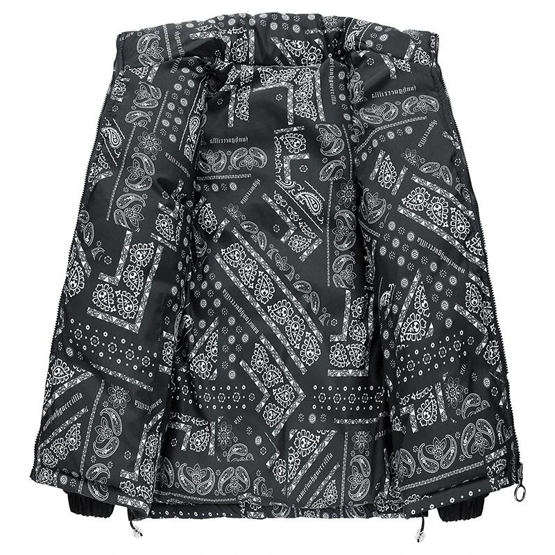Winter New Volcom Men's and Women's Down Cotton Jacket Double sided Skiing Outdoor Couple Leisure Coat Cotton Jacket 3