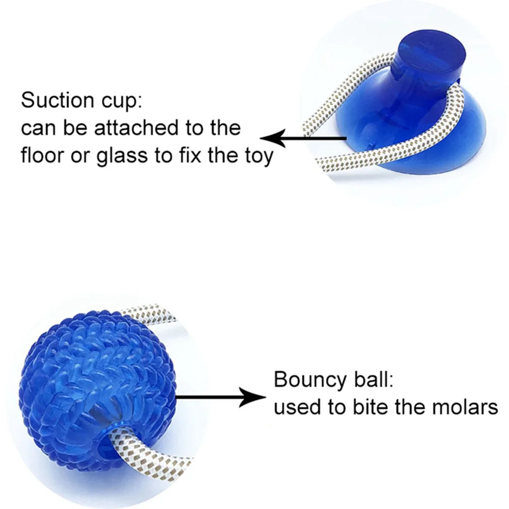 

Dog Toys For Aggressive Chewers Large Breed Interactive Dog Toys Indestructible Dog Chew Toy Suction Cup Dog Toy Tug Toy for Dog