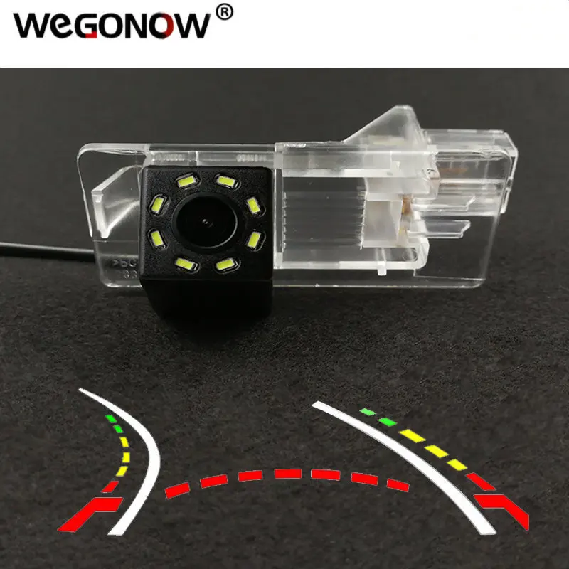 Per Renault Fluence Clio 4 2014 2015 Hd Wireless Car Ccd Telecamera Posteriore Fisheye 8 12 Led Dynamic Night Vision Staffa Impermeabile