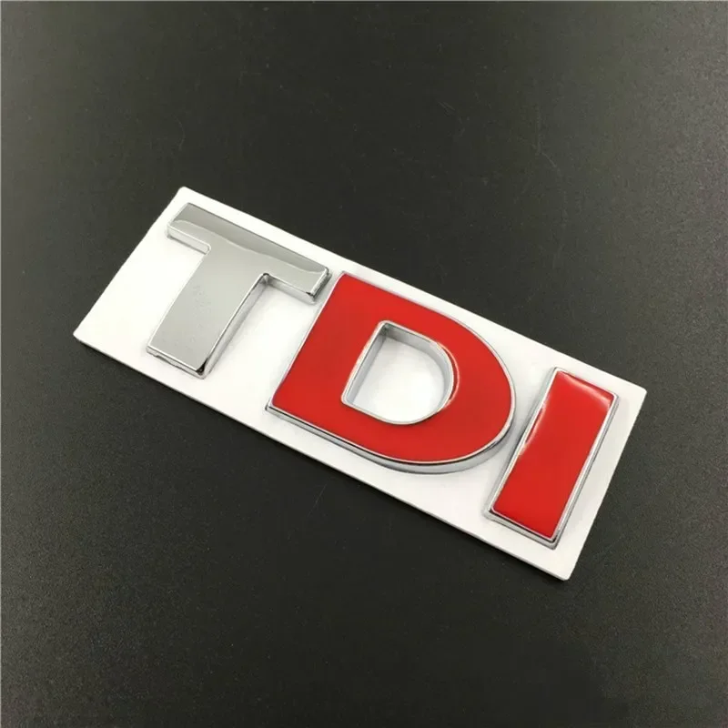 3D 금속 TDI 글자 엠블럼 배지 스티커 데칼, VW 골프 4 5 6 7 제타 파사트 MK2 MK4 MK5 MK6 MK7