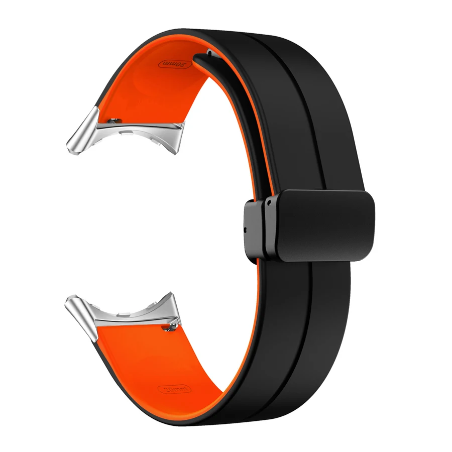 Silicone Magnetic Buckle Strap for Pixel Watch - Adjustable and Comfortable Replacement Wristband Bracelet