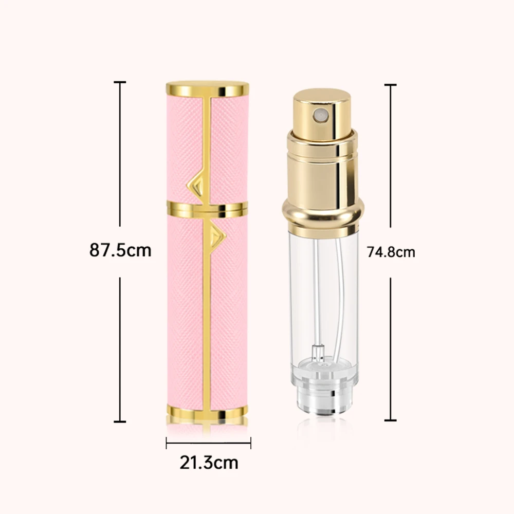 Perfume Bottle Louischanzl travel essentials PU leather 5ml refillable mini size