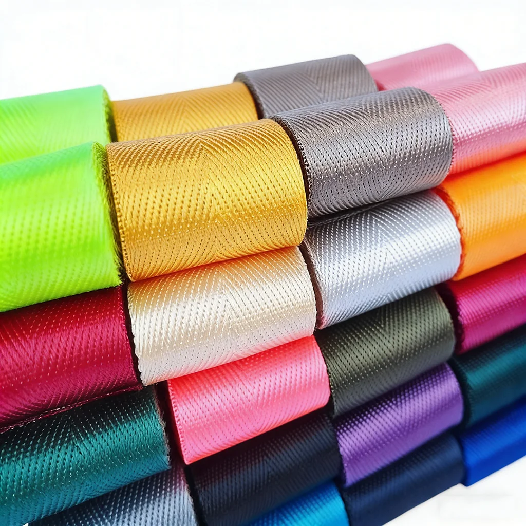 45M (1Roll) 20-50mm Nylon Webbing Strap 1mm Thick Backpack Straps ...