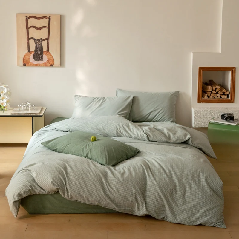 100% Cotton Duvet Cover Comforter cover Solid color Style Bedding Quilt Cover housse de couette Bedclothes Bedspread 220x240