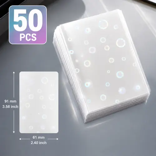 Sharkbang 50pcs/Lot Holo Card Sleeves 61x91mm 20C Macaron Color Kpop Holder For Postcards Films Game Cards Photocard Protector - Image 13