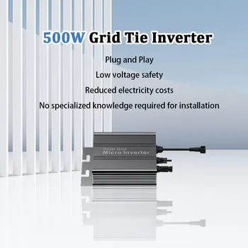500W Micro Solar Inverter Plug And Play 700W 350W 180W OnGrid Tie Mppt Inverter AC 110V 220V Photovoltaic Sun Energy Converter