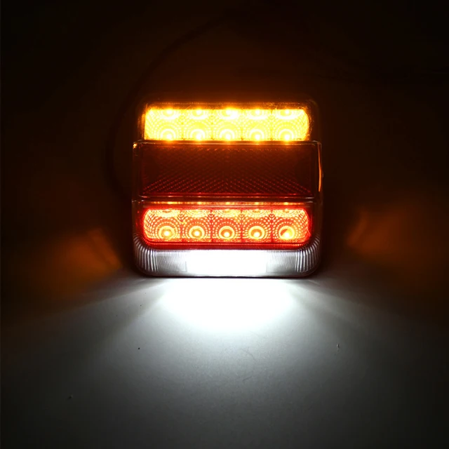 12V LED Submersible Trailer Lights Kit - Waterproof Tail Lights For Boats, Trucks & Trailers