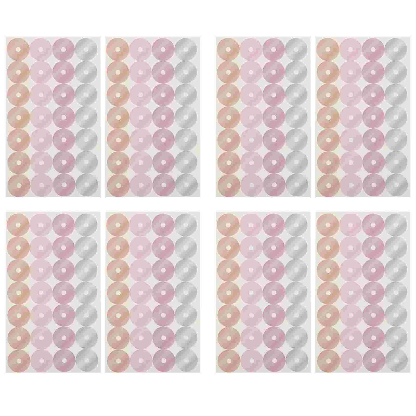 16 Sheets Reinforcement Rings Paper Loose-leaf Paper Patch Hole Protection Sticker Repair Punch Reinforcement Label
