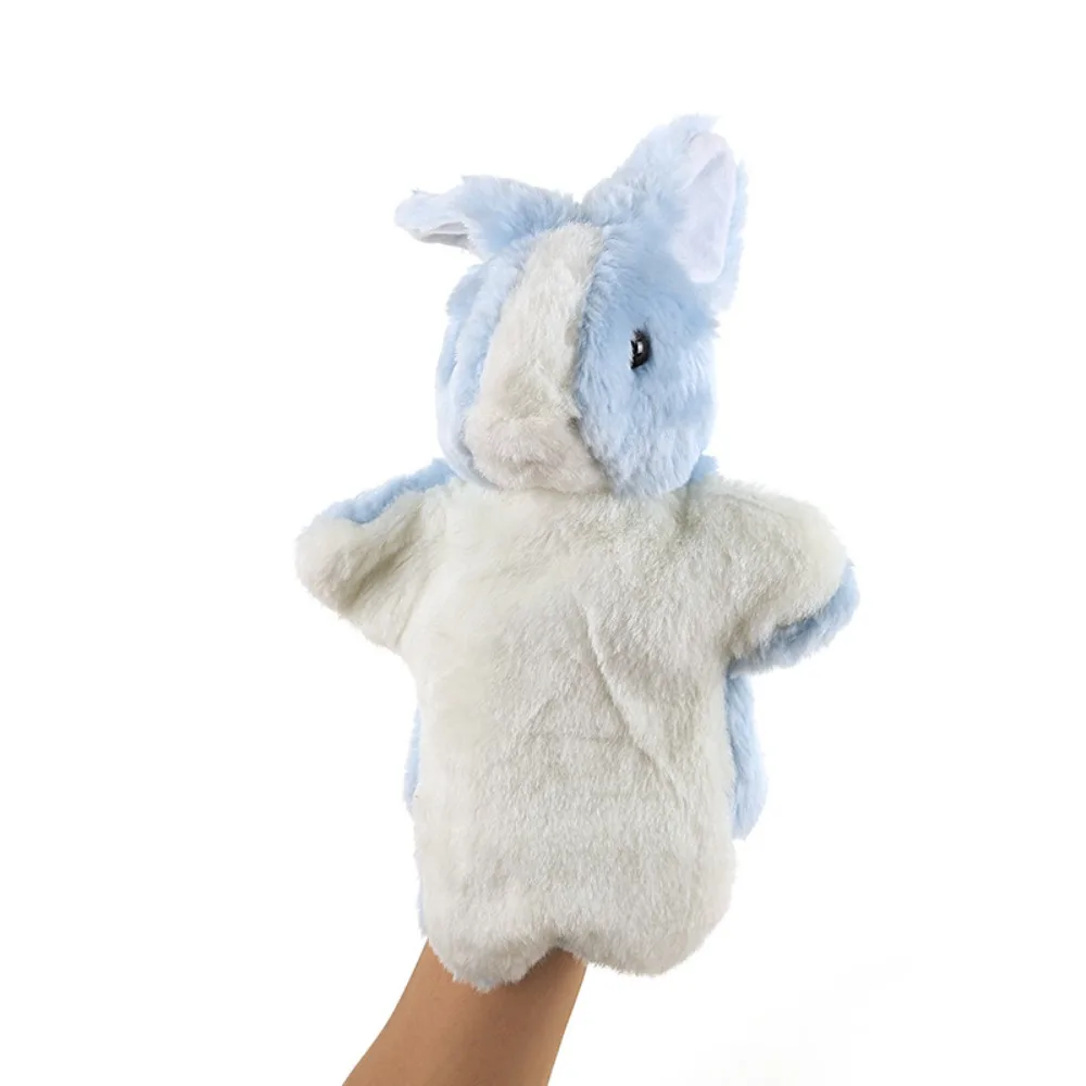 Cute Plush Rabbit Bunny Hand Puppet Stuffed Animal Cartoon Finger Puppet Soft Teaching