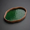 Glass cosmetic storage tray, dry brewing tray, Kung Fu tea set, small tea table, living room office tea tray storage tray 1