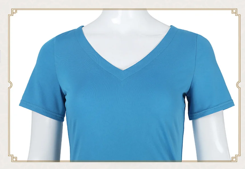 One Piece Nami Summer Blue Crop Top and Skirt Cosplay Costume