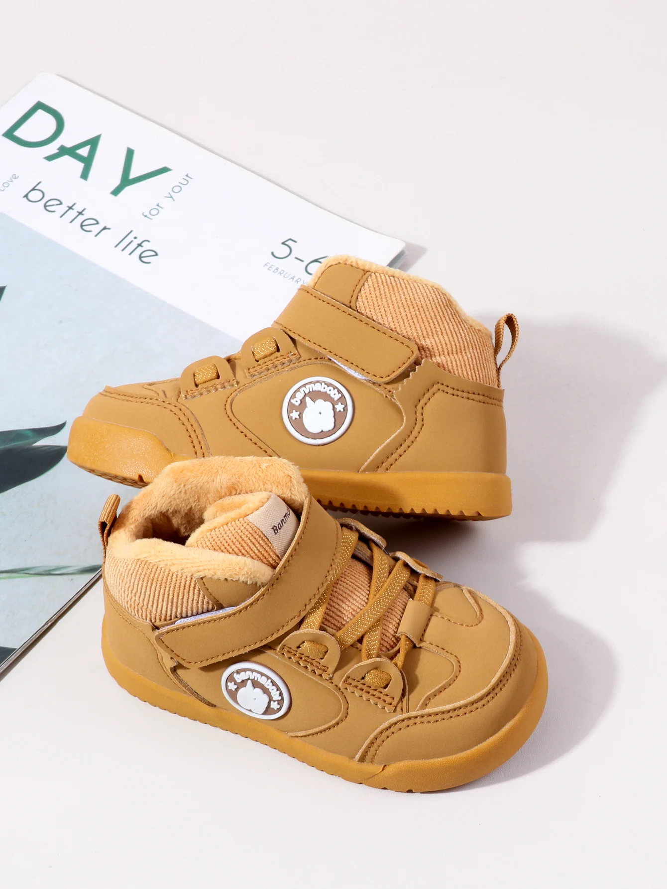 Heißer Verkauf BaBy Unisex First Walking Kleinkind Schuhe Mode Stil Fleece-gefüttert Design Für Winter Und Herbst 0-4 jahre Alt – Detail 14