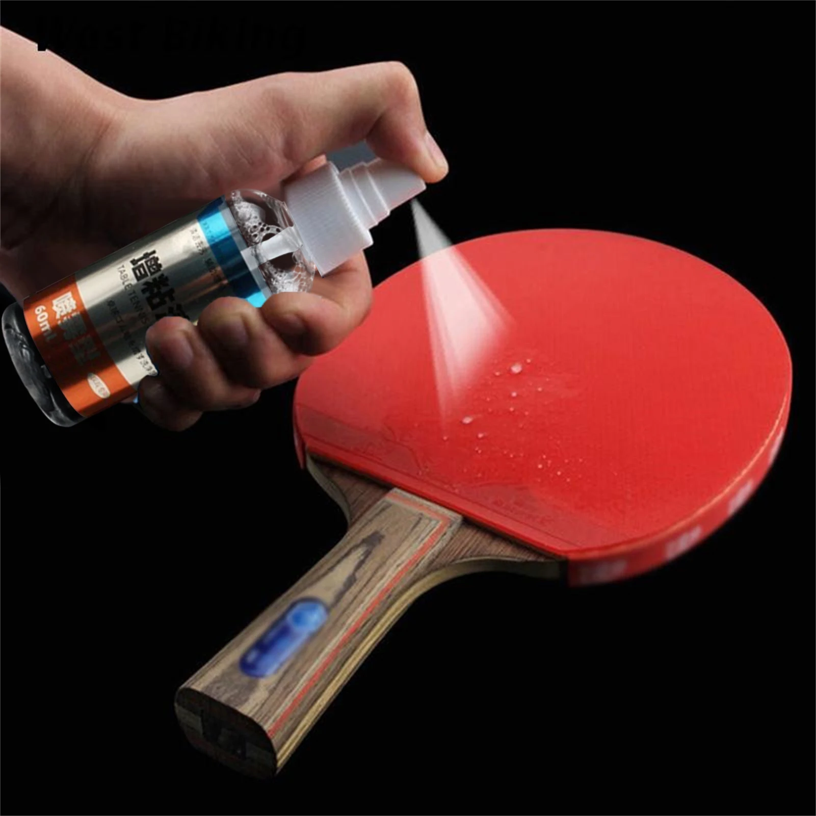 Professional Cleaning Agent Table Tennis Racket Rubber Cleaner Pingpong Tackifier Spray Type 60ml