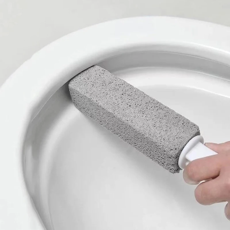 Toilet Brush Set 1PC Toilets Cleaner Stone Natural Pumice Stone Toilets Brush Quick Cleaning With Long Handle Bathroom Gadgets