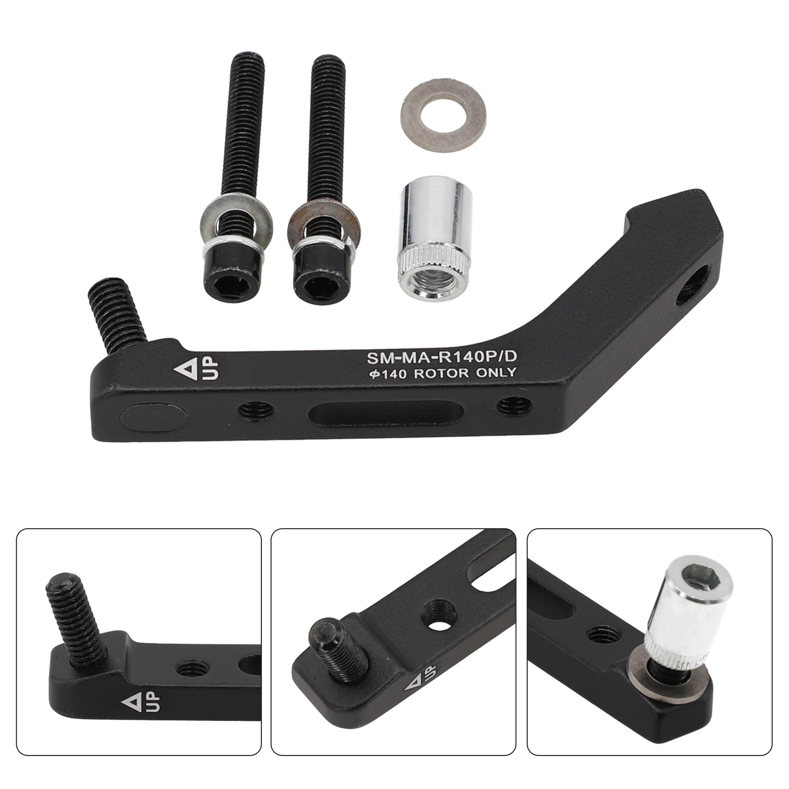 MTB 로드 바이크 디스크 브레이크-캘리퍼 어댑터 플랫 마운트-포스트 마운트 F140/F160/R140mm 플랫 마운트-포스트 마운트 FM-PM