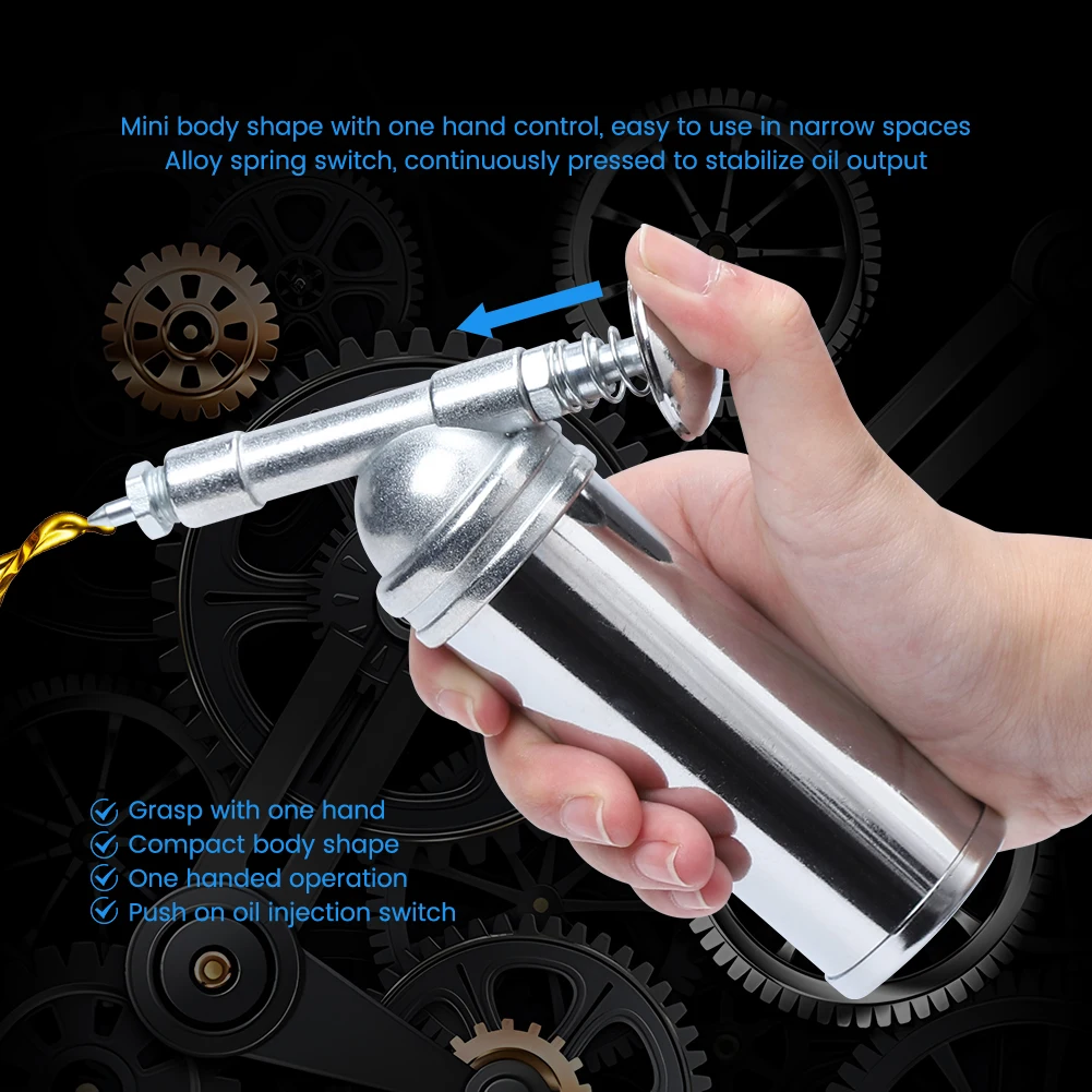 Car Grease Injector Mini Grease Guns Oiler Pressure 80cc Capacity High Output Manual Injector For Garages Workshops