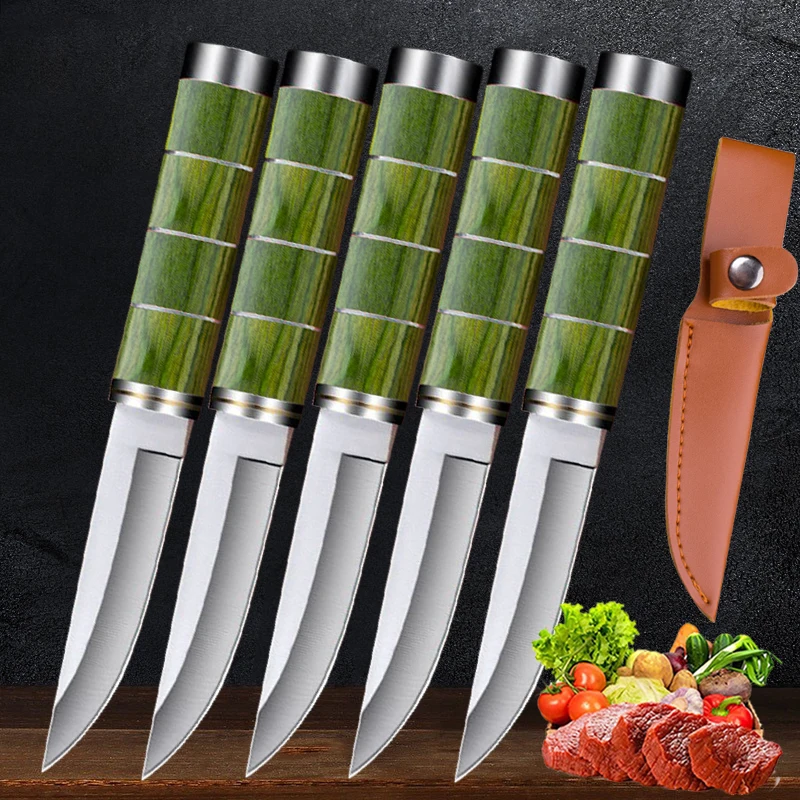 Small Pocket Knife Multi-function Stainless Steel Cutting Cleaver for Fruit Vegetable Slicing Home Cooking BBQ Tools kitchen knife