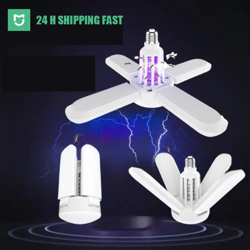 Xiaomi Mijia E27 50W Electric Mosquito Killer Bulb UV 360 Anti-mosquito Lamp Led Repellent Outdoor Insects kills Insect Fly Trap
