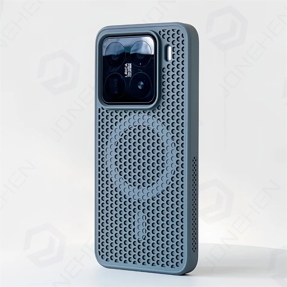 Magsafe Honeycomb Mesh Cooling Magnetic Case - Solid Color Silicone Bumper Cover