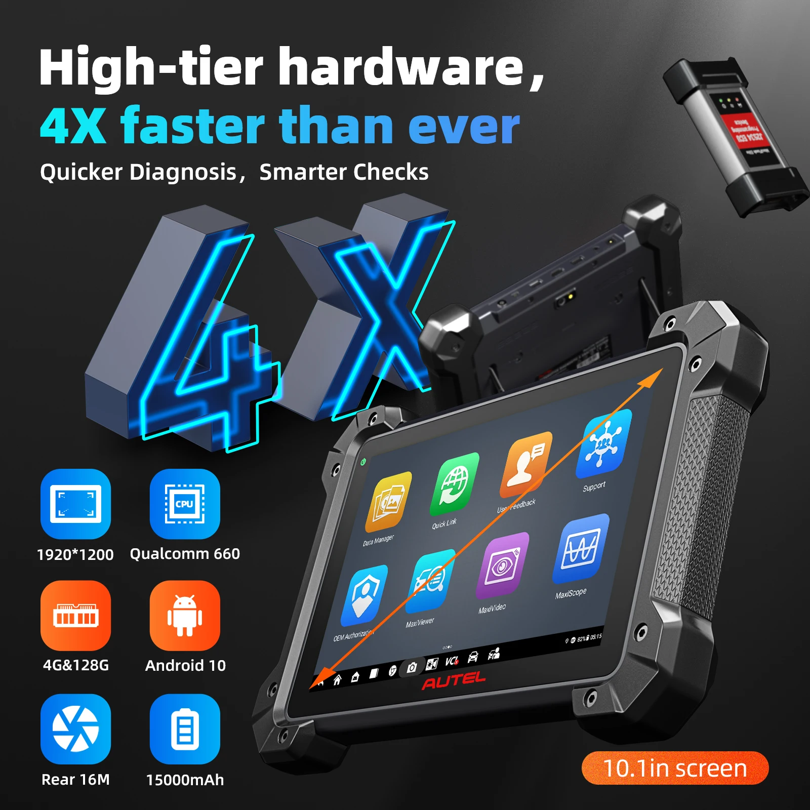 Autel MaxiCOM MK908PRO II Car Diagnostic Tools J2534 Programmer OBD2 Scanner ECU Programming Coding AutoScan 2.0
