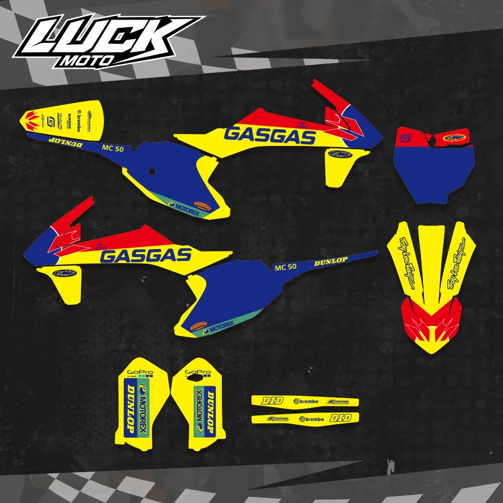 LUCKMOTO Ŀ  ׷  Į ƼĿ ŰƮ, GASGAS MC50 2021 2022 2023 Į ƼĿ