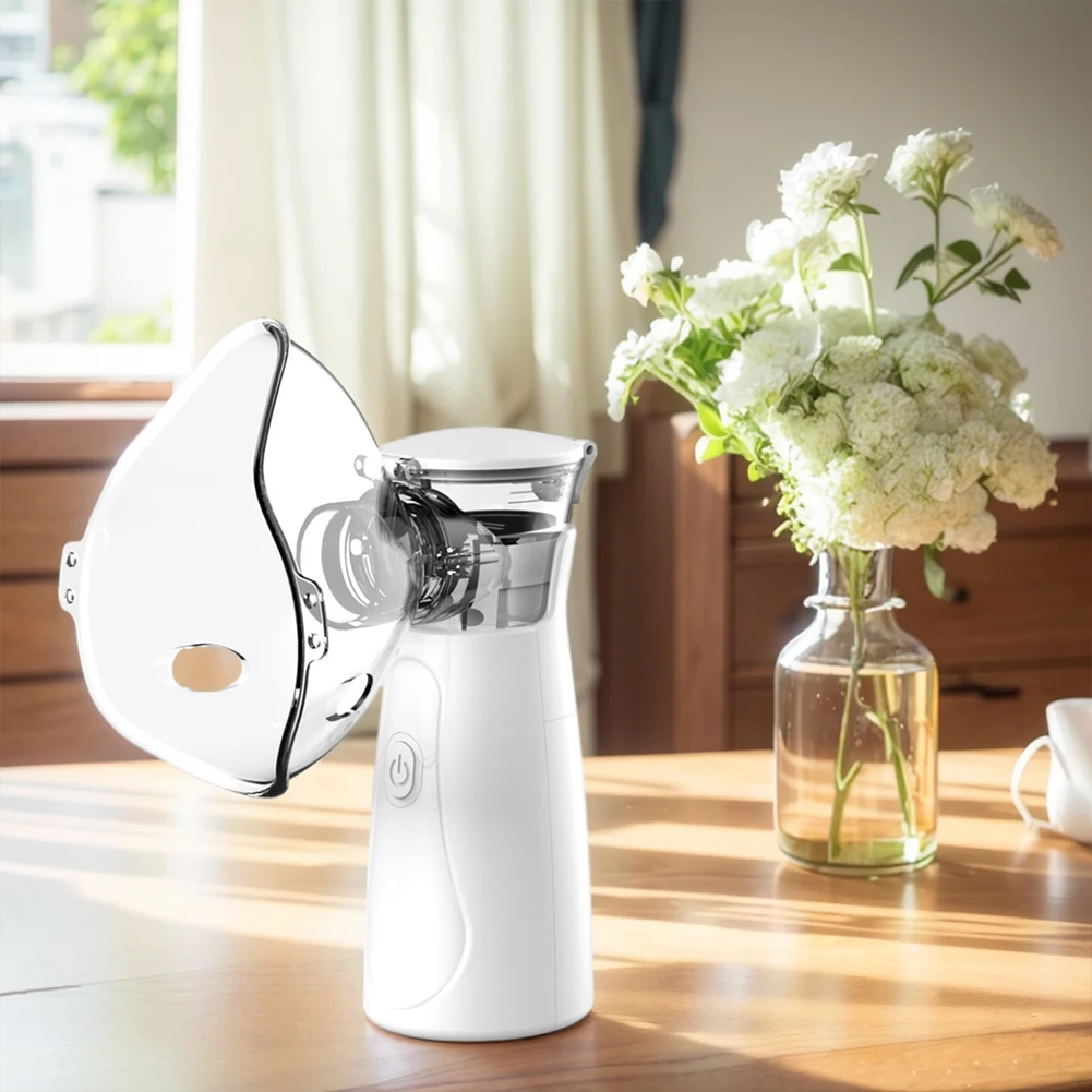 Description Picture 6 of itemPortable Nebulizer Handheld Mesh Nebulizer Mini Inhaler Ultrasonic Atomizer Machine Home Travel Inhalator Nebulizador Masks