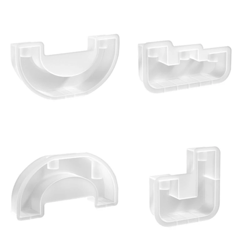 

6XDE 4 шт. нерегулярные силиконовые формы для подсвечников DIY ремесла гипсовая форма Настольный орнамент форма Tealight форма