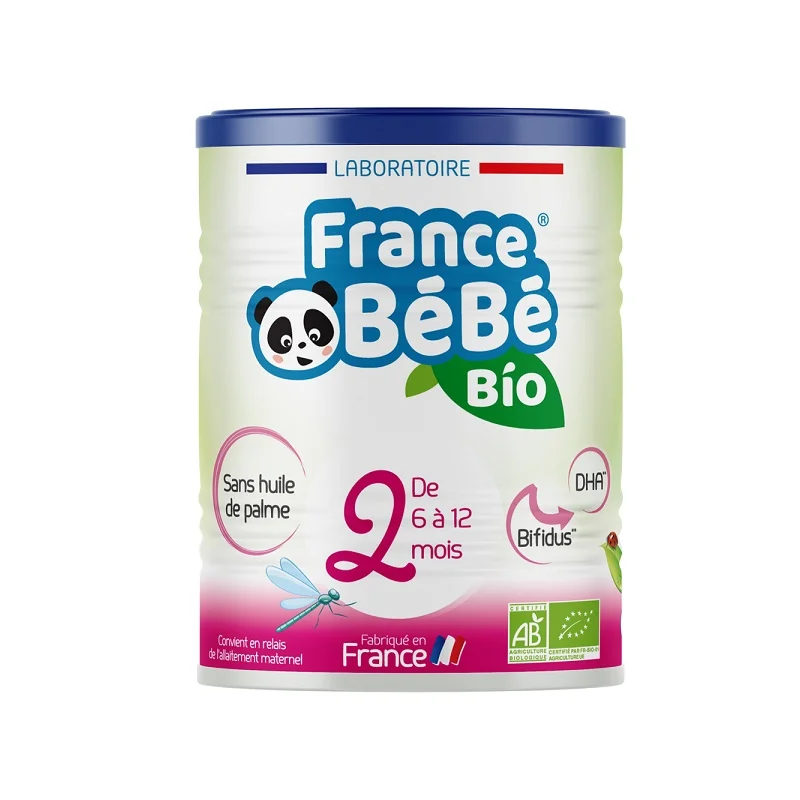 Lait FRANCE BEBE BIO 2 boite de 400g