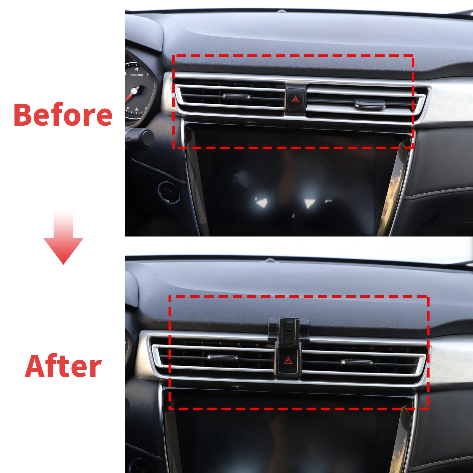 ROEWE i5 MG5 2018 2019 2020에 적합 흔들림 방지 스크린 베이스 폰 홀더 마운트 스탠드 ? ? 전용 차량 ? ? 액세서리