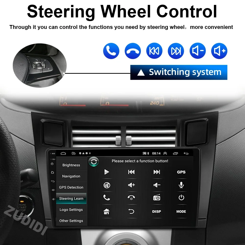 Ÿ ߸ 2007 ī÷ Ƽ̵ ÷̾, 2005 2012 ȵ̵ GPS ׺, 8G + 128G, 2 Din