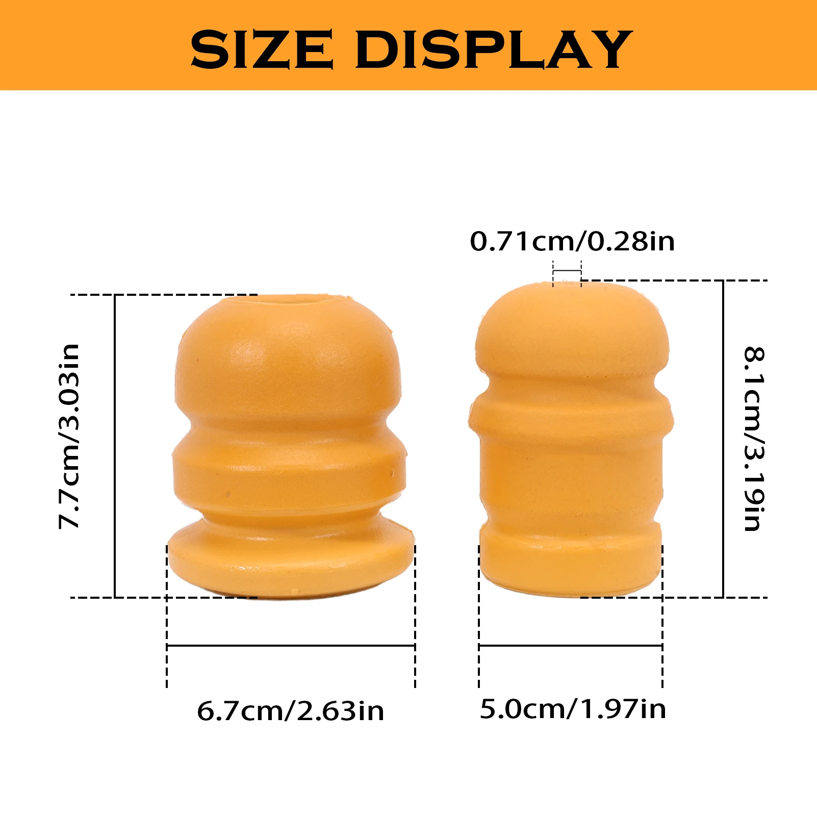 Car Adapter Kit 4 PCS Front&Rear Bump Stops 52060428AB Jeep Wrangler JK JKU 2007- Axle Jounce Bumpers 52060423AB
