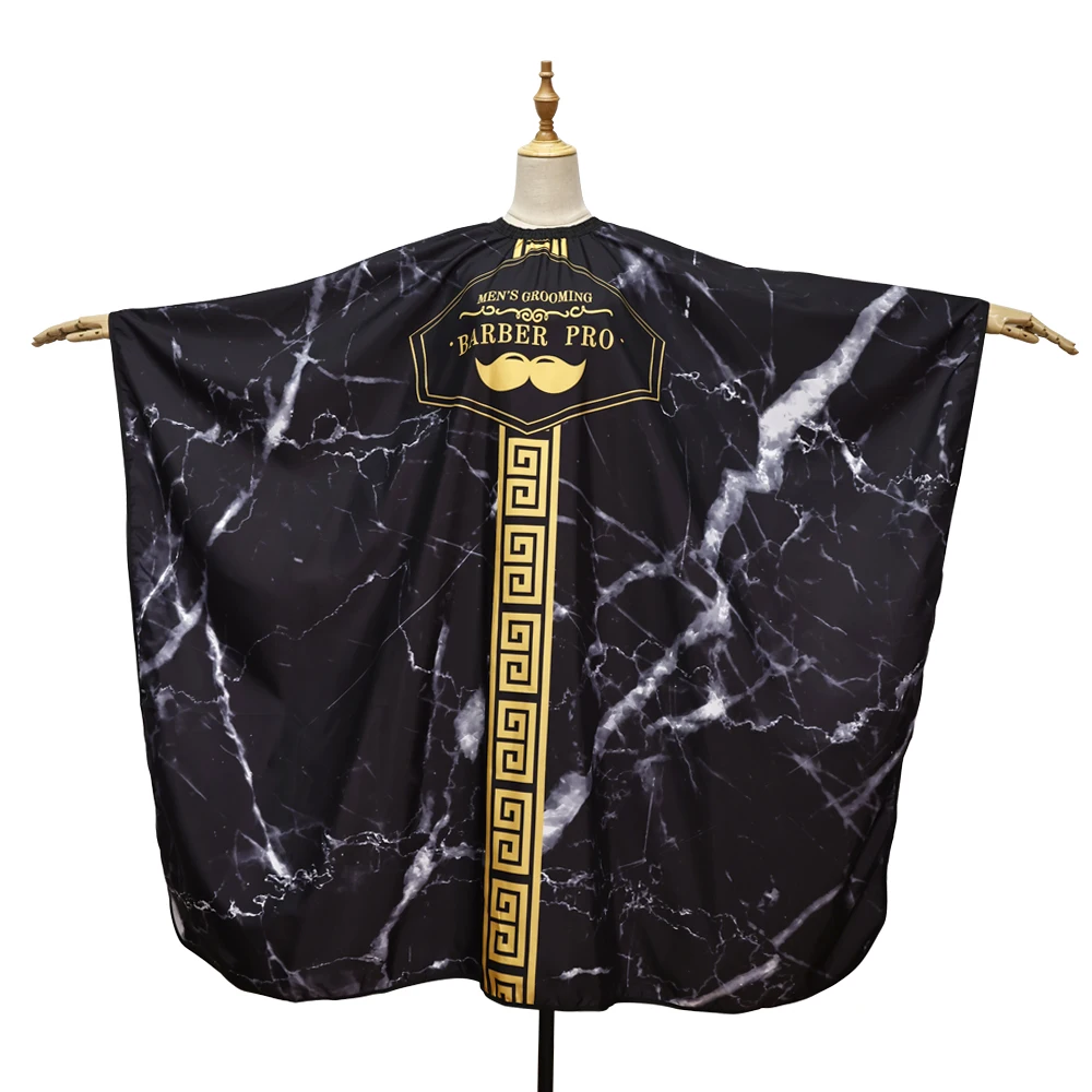 Haircut Cape Hairdresser Barber Cloth Hairdressing Pattern Apron Polyester Professional Hairdresser Hair Cutting Gown