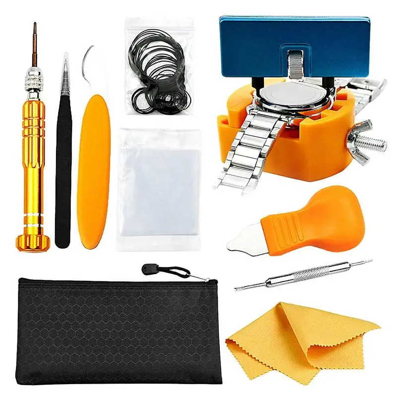 

Watch Tools Kit 11pcs Professional Spring Bar Tool Set Watch Repair Screwdriver Strap Replacement Tool Case Opener Watch Back