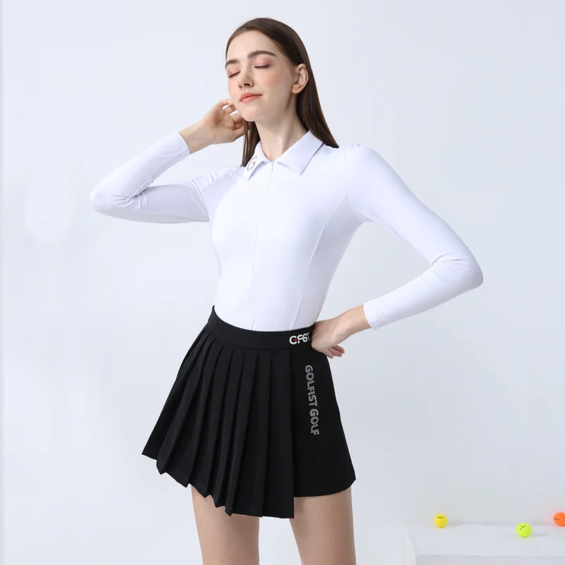 Golfist Golf Women Summer High Waist Pleated Skirt Slim Fit Golf Skorts Ladies Causal Sports Apparels Three Color