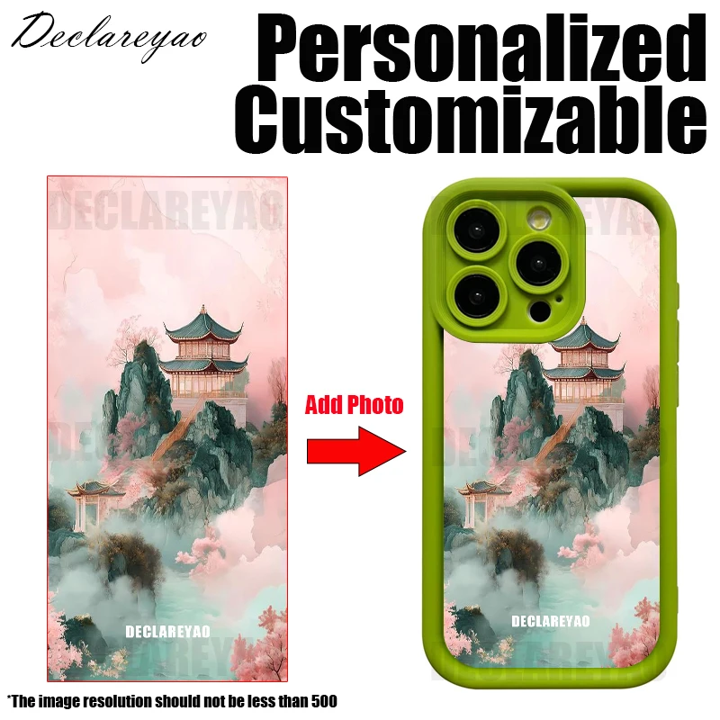 Personalisierte DIY individuelle Foto individuelle Hülle für Apple iPhone 16 Pro Max 15 14 Plus 13 12 Mini 16e Cover Bild Silikon weich – Detail 4