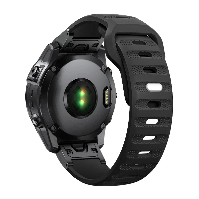 Quick Fit Silicone Strap - Premium Sports Watch Band, 22mm/26mm