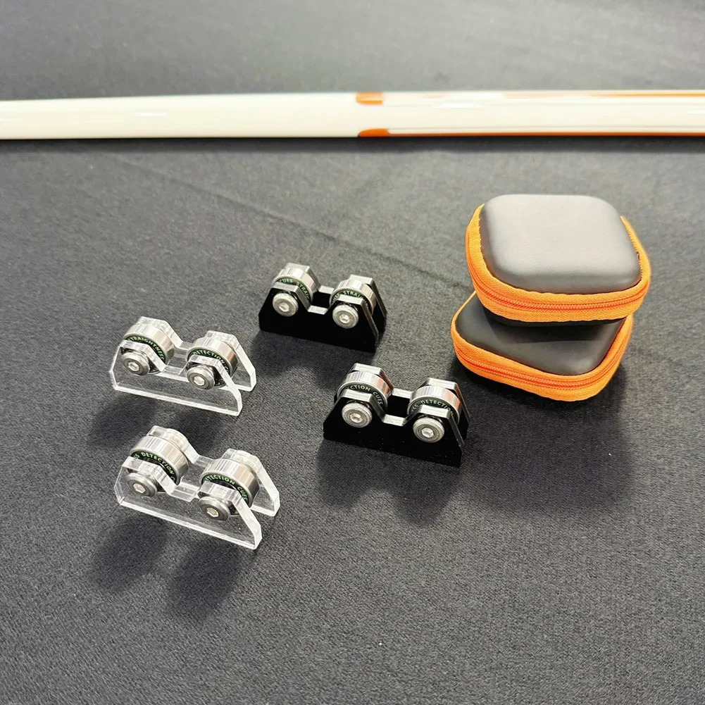 2Pcs Pool Billiard Straightness Checker Maintenance Repair Parts Portable Checking Tool for Club Bar Home Billiard Accessories