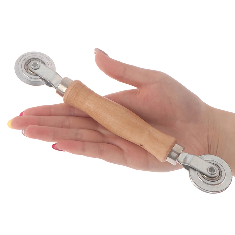 Window Screen Repair Tool Electroplating Window Screen Roller Spline Repair Roller Manual Mosquito Window Pressure Wheel Double-Head Pressure