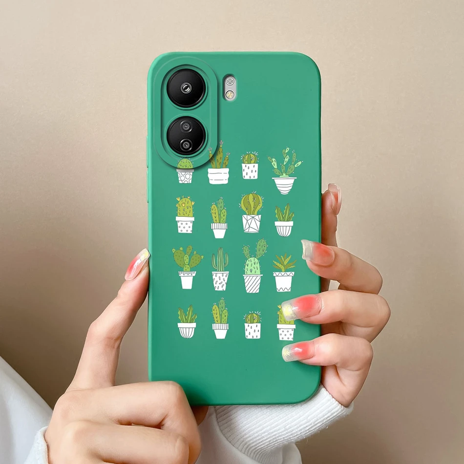 Floral Design Silicone Phone Case with Enhanced Camera Protection and Anti-Drop Features